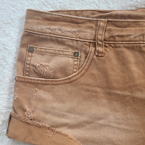 Free People Irreplaceable Brown Denim Shorts 30 - Picture 4 of 12